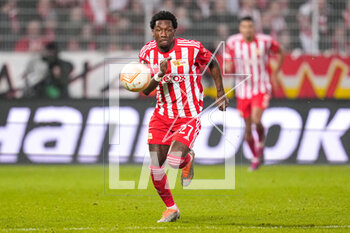 2023-02-23 - Sheraldo Becker of FC Union Berlin during the UEFA Europa League, Play-off, 2nd leg football match between FC Union Berlin and Ajax on February 23, 2023 at Stadion An der alten Forsterei in Berlin, Germany - FOOTBALL - EUROPA LEAGUE - UNION BERLIN V AJAX - UEFA EUROPA LEAGUE - SOCCER