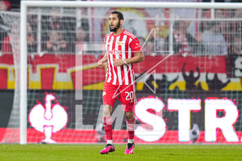 2023-02-23 - Aissa Laidouni of FC Union Berlin during the UEFA Europa League, Play-off, 2nd leg football match between FC Union Berlin and Ajax on February 23, 2023 at Stadion An der alten Forsterei in Berlin, Germany - FOOTBALL - EUROPA LEAGUE - UNION BERLIN V AJAX - UEFA EUROPA LEAGUE - SOCCER