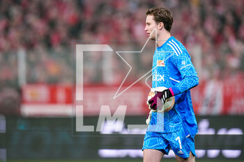 2023-02-23 - Frederik Ronnow of FC Union Berlin during the UEFA Europa League, Play-off, 2nd leg football match between FC Union Berlin and Ajax on February 23, 2023 at Stadion An der alten Forsterei in Berlin, Germany - FOOTBALL - EUROPA LEAGUE - UNION BERLIN V AJAX - UEFA EUROPA LEAGUE - SOCCER