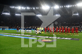 2023-03-09 - Line up during the UEFA Europa League 2022-2023 football match between AS Roma and Real Sociedad at the Olympic Stadium in Rome on March 09, 2022. - ROMA VS REAL SOCIEDAD - UEFA EUROPA LEAGUE - SOCCER