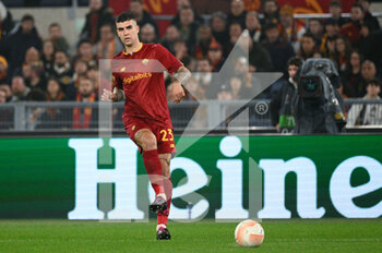 2023-03-09 - Gianluca Mancini (AS Roma)  during the UEFA Europa League 2022-2023 football match between AS Roma and Real Sociedad at the Olympic Stadium in Rome on March 09, 2022. - ROMA VS REAL SOCIEDAD - UEFA EUROPA LEAGUE - SOCCER