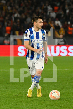 2023-03-09 - Andoni Gorosabel (Real Sociedad) during the UEFA Europa League 2022-2023 football match between AS Roma and Real Sociedad at the Olympic Stadium in Rome on March 09, 2022. - ROMA VS REAL SOCIEDAD - UEFA EUROPA LEAGUE - SOCCER