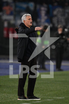 2023-03-09 - Jose’ Mourinho coach (AS Roma)  during the UEFA Europa League 2022-2023 football match between AS Roma and Real Sociedad at the Olympic Stadium in Rome on March 09, 2022. - ROMA VS REAL SOCIEDAD - UEFA EUROPA LEAGUE - SOCCER