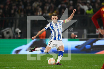 2023-03-09 - Asier Illarramendi (Real Sociedad) during the UEFA Europa League 2022-2023 football match between AS Roma and Real Sociedad at the Olympic Stadium in Rome on March 09, 2022. - ROMA VS REAL SOCIEDAD - UEFA EUROPA LEAGUE - SOCCER