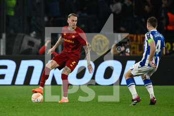 2023-03-09 - Rick Karsdorp (AS Roma)  during the UEFA Europa League 2022-2023 football match between AS Roma and Real Sociedad at the Olympic Stadium in Rome on March 09, 2022. - ROMA VS REAL SOCIEDAD - UEFA EUROPA LEAGUE - SOCCER