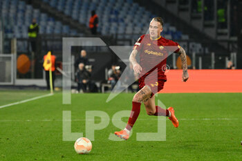 2023-03-09 - Rick Karsdorp (AS Roma)  during the UEFA Europa League 2022-2023 football match between AS Roma and Real Sociedad at the Olympic Stadium in Rome on March 09, 2022. - ROMA VS REAL SOCIEDAD - UEFA EUROPA LEAGUE - SOCCER
