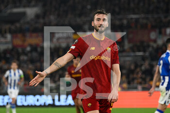 2023-03-09 - Bryan Cristante (AS Roma)  during the UEFA Europa League 2022-2023 football match between AS Roma and Real Sociedad at the Olympic Stadium in Rome on March 09, 2022. - ROMA VS REAL SOCIEDAD - UEFA EUROPA LEAGUE - SOCCER