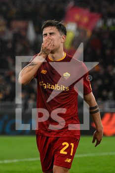 2023-03-09 - Paulo Dybala (AS Roma)  during the UEFA Europa League 2022-2023 football match between AS Roma and Real Sociedad at the Olympic Stadium in Rome on March 09, 2022. - ROMA VS REAL SOCIEDAD - UEFA EUROPA LEAGUE - SOCCER