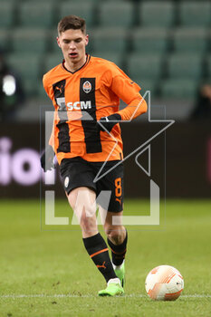 2023-03-09 - Georgiy Sudakov of Shakhtar during the UEFA Europa League, Round of 16, 1st leg football match between Shakhtar Donetsk and Feyenoord on March 9, 2023 at Pepsi Arena in Warsaw, Poland - FOOTBALL - EUROPA LEAGUE - SHAKHTAR DONETSK V FEYENOORD - UEFA EUROPA LEAGUE - SOCCER