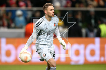 2023-03-09 - Timon Wellenreuther of Feyenoord during the UEFA Europa League, Round of 16, 1st leg football match between Shakhtar Donetsk and Feyenoord on March 9, 2023 at Pepsi Arena in Warsaw, Poland - FOOTBALL - EUROPA LEAGUE - SHAKHTAR DONETSK V FEYENOORD - UEFA EUROPA LEAGUE - SOCCER