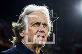 2023-03-09 - Jorge Jesus, head coach of Fenerbahce during the UEFA Europa League, Round of 16, 1st leg football match between Sevilla FC and Fenerbahce on March 9, 2023 at Estadio Ramon Sanchez Pizjuan in Sevilla, Spain - FOOTBALL - EUROPA LEAGUE - SEVILLA FC V FENERBAHCE - UEFA EUROPA LEAGUE - SOCCER