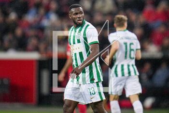 2023-03-09 - Anderson Esiti of Ferencvaros during the UEFA Europa League, Round of 16, 1st leg football match between Bayer 04 Leverkusen and Ferencvaros TC on March 9, 2023 at the BayArena in Leverkusen, Germany - FOOTBALL - EUROPA LEAGUE - LEVERKUSEN V FERENCVAROS - UEFA EUROPA LEAGUE - SOCCER