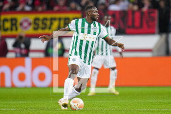 2023-03-09 - Anderson Esiti of Ferencvaros during the UEFA Europa League, Round of 16, 1st leg football match between Bayer 04 Leverkusen and Ferencvaros TC on March 9, 2023 at the BayArena in Leverkusen, Germany - FOOTBALL - EUROPA LEAGUE - LEVERKUSEN V FERENCVAROS - UEFA EUROPA LEAGUE - SOCCER