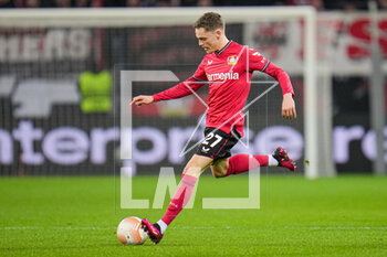 2023-03-09 - Florian Wirtz of Bayer 04 Leverkusen during the UEFA Europa League, Round of 16, 1st leg football match between Bayer 04 Leverkusen and Ferencvaros TC on March 9, 2023 at the BayArena in Leverkusen, Germany - FOOTBALL - EUROPA LEAGUE - LEVERKUSEN V FERENCVAROS - UEFA EUROPA LEAGUE - SOCCER