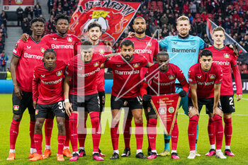 2023-03-09 - Team of Bayer 04 Leverkusen during the UEFA Europa League, Round of 16, 1st leg football match between Bayer 04 Leverkusen and Ferencvaros TC on March 9, 2023 at the BayArena in Leverkusen, Germany - FOOTBALL - EUROPA LEAGUE - LEVERKUSEN V FERENCVAROS - UEFA EUROPA LEAGUE - SOCCER