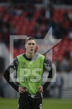 2023-03-16 - Dusan Vlahovic of Juventus during the second leg of the Uefa Europa League football match between Sc Freiburg and  Juventus Fc on 16 March 2023 at Europa Park Stadion, Frieburg, Germany.  Photo Nderim Kaceli - SC FREIBURG VS JUVENTUS FC - UEFA EUROPA LEAGUE - SOCCER