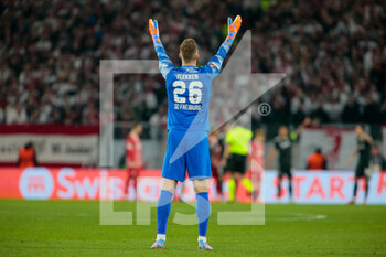 2023-03-16 - Mark Flekken of SC Freiburg during the second leg of the Uefa Europa League football match between Sc Freiburg and  Juventus Fc on 16 March 2023 at Europa Park Stadion, Frieburg, Germany.  Photo Nderim Kaceli - SC FREIBURG VS JUVENTUS FC - UEFA EUROPA LEAGUE - SOCCER