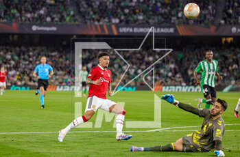 2023-03-17 - Jadon Sancho (25) of Manchester United during the UEFA Europa League, Round of 16, 2nd leg football match between Real Betis and Manchester United on 16 March 2023 at Estadio Benito Villamarin in Seville, Spain - FOOTBALL - EUROPA LEAGUE - REAL BETIS V MANCHESTER UNITED - UEFA EUROPA LEAGUE - SOCCER