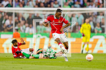 2023-03-17 - Aaron Wan-Bissaka (29) of Manchester United during the UEFA Europa League, Round of 16, 2nd leg football match between Real Betis and Manchester United on 16 March 2023 at Estadio Benito Villamarin in Seville, Spain - FOOTBALL - EUROPA LEAGUE - REAL BETIS V MANCHESTER UNITED - UEFA EUROPA LEAGUE - SOCCER