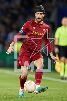 2023-03-16 - Lorenzo Pellegrini of AS Roma during the UEFA Europa League, Round of 16, 2nd leg football match between Real Sociedad and AS Roma on March 16, 2023 at Reale Arena in San Sebastian, Spain - FOOTBALL - EUROPA LEAGUE - REAL SOCIEDAD V AS ROMA - UEFA EUROPA LEAGUE - SOCCER