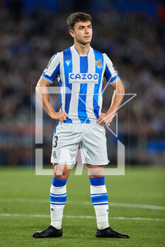 2023-03-16 - Martin Zubimendi of Real Sociedad during the UEFA Europa League, Round of 16, 2nd leg football match between Real Sociedad and AS Roma on March 16, 2023 at Reale Arena in San Sebastian, Spain - FOOTBALL - EUROPA LEAGUE - REAL SOCIEDAD V AS ROMA - UEFA EUROPA LEAGUE - SOCCER