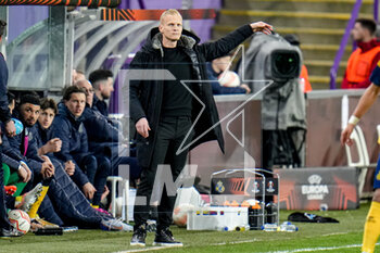 2023-03-16 - Coach Karel Geraerts of Royale Union Saint-Gilloise during the UEFA Europa League, Round of 16, 2nd leg football match between Royale Union Saint-Gilloise and FC Union Berlin on March 16, 2023 at the Anderlecht Stadium in Brussels, Belgium - FOOTBALL - EUROPA LEAGUE - UNION SAINT-GILLOISE V UNION BERLIN - UEFA EUROPA LEAGUE - SOCCER