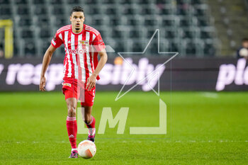 2023-03-16 - Danilho Doekhi of Union Berlin during the UEFA Europa League, Round of 16, 2nd leg football match between Royale Union Saint-Gilloise and FC Union Berlin on March 16, 2023 at the Anderlecht Stadium in Brussels, Belgium - FOOTBALL - EUROPA LEAGUE - UNION SAINT-GILLOISE V UNION BERLIN - UEFA EUROPA LEAGUE - SOCCER