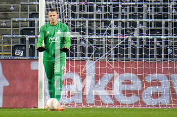 2023-03-16 - Anthony Moris of Royale Union Saint-Gilloise during the UEFA Europa League, Round of 16, 2nd leg football match between Royale Union Saint-Gilloise and FC Union Berlin on March 16, 2023 at the Anderlecht Stadium in Brussels, Belgium - FOOTBALL - EUROPA LEAGUE - UNION SAINT-GILLOISE V UNION BERLIN - UEFA EUROPA LEAGUE - SOCCER