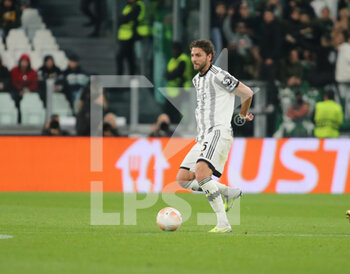 2023-04-13 - Manuel Locatelli of Juventus during the Uefa Europa League, football match between Juventus Fc and Sporting Cp on 13 April 2023 at Allianz Stadium, Turin, Italy. Photo Nderim Kaceli - QUARTER-FINALS - JUVENTUS FC VS SPORTING SP - UEFA EUROPA LEAGUE - SOCCER