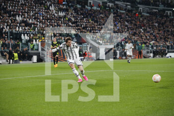 2023-04-13 - Federico Chiesa of Juventus during the Uefa Europa League, football match between Juventus Fc and Sporting Cp on 13 April 2023 at Allianz Stadium, Turin, Italy. Photo Nderim Kaceli - QUARTER-FINALS - JUVENTUS FC VS SPORTING SP - UEFA EUROPA LEAGUE - SOCCER