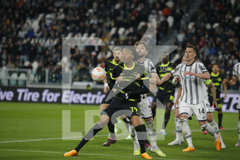2023-04-13 - Chermiti of Sporting CP during the Uefa Europa League, football match between Juventus Fc and Sporting Cp on 13 April 2023 at Allianz Stadium, Turin, Italy. Photo Nderim Kaceli - QUARTER-FINALS - JUVENTUS FC VS SPORTING SP - UEFA EUROPA LEAGUE - SOCCER