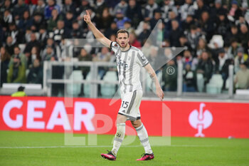 2023-04-13 - Federico Gatti of Juventus during the Uefa Europa League, football match between Juventus Fc and Sporting Cp on 13 April 2023 at Allianz Stadium, Turin, Italy. Photo Nderim Kaceli - QUARTER-FINALS - JUVENTUS FC VS SPORTING SP - UEFA EUROPA LEAGUE - SOCCER