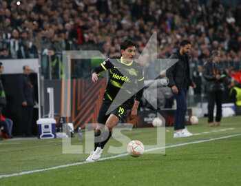 2023-04-13 - Hector Bellerin of Sporting CP during the Uefa Europa League, football match between Juventus Fc and Sporting Cp on 13 April 2023 at Allianz Stadium, Turin, Italy. Photo Nderim Kaceli - QUARTER-FINALS - JUVENTUS FC VS SPORTING SP - UEFA EUROPA LEAGUE - SOCCER