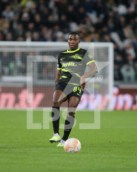 2023-04-13 - Dario Essugo of Sporting CP during the Uefa Europa League, football match between Juventus Fc and Sporting Cp on 13 April 2023 at Allianz Stadium, Turin, Italy. Photo Nderim Kaceli - QUARTER-FINALS - JUVENTUS FC VS SPORTING SP - UEFA EUROPA LEAGUE - SOCCER