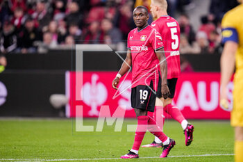 2023-04-13 - Moussa Diaby of Bayer 04 Leverkusen during the UEFA Europa League, Quarter-finals, 1st leg football match between Bayer 04 Leverkusen and Royale Union Saint-Gilloise on April 13, 2023 at the BayArena in Leverkusen, Germany - FOOTBALL - EUROPA LEAGUE - LEVERKUSEN V UNION SAINT-GILLOISE - UEFA EUROPA LEAGUE - SOCCER