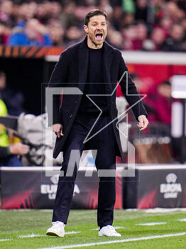 2023-04-13 - Coach Xabi Alonso of Bayer 04 Leverkusen during the UEFA Europa League, Quarter-finals, 1st leg football match between Bayer 04 Leverkusen and Royale Union Saint-Gilloise on April 13, 2023 at the BayArena in Leverkusen, Germany - FOOTBALL - EUROPA LEAGUE - LEVERKUSEN V UNION SAINT-GILLOISE - UEFA EUROPA LEAGUE - SOCCER
