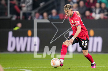 2023-04-13 - Exequiel Palacios of Bayer 04 Leverkusen during the UEFA Europa League, Quarter-finals, 1st leg football match between Bayer 04 Leverkusen and Royale Union Saint-Gilloise on April 13, 2023 at the BayArena in Leverkusen, Germany - FOOTBALL - EUROPA LEAGUE - LEVERKUSEN V UNION SAINT-GILLOISE - UEFA EUROPA LEAGUE - SOCCER