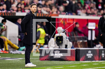 2023-04-13 - Coach Xabi Alonso of Bayer 04 Leverkusen during the UEFA Europa League, Quarter-finals, 1st leg football match between Bayer 04 Leverkusen and Royale Union Saint-Gilloise on April 13, 2023 at the BayArena in Leverkusen, Germany - FOOTBALL - EUROPA LEAGUE - LEVERKUSEN V UNION SAINT-GILLOISE - UEFA EUROPA LEAGUE - SOCCER