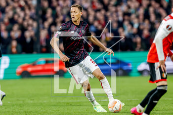 2023-04-13 - Nemanja Matic of AS Roma during the UEFA Europa League, Quarter-finals, 1st leg football match between Feyenoord and AS Roma on April 13, 2023 at Stadion Feijenoord 'De Kuip' in Rotterdam, Netherlands - FOOTBALL - EUROPA LEAGUE - FEYENOORD V ROMA - UEFA EUROPA LEAGUE - SOCCER