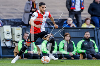 2023-04-13 - Alireza Jahanbakhsh of Feyenoord during the UEFA Europa League, Quarter-finals, 1st leg football match between Feyenoord and AS Roma on April 13, 2023 at Stadion Feijenoord 'De Kuip' in Rotterdam, Netherlands - FOOTBALL - EUROPA LEAGUE - FEYENOORD V ROMA - UEFA EUROPA LEAGUE - SOCCER
