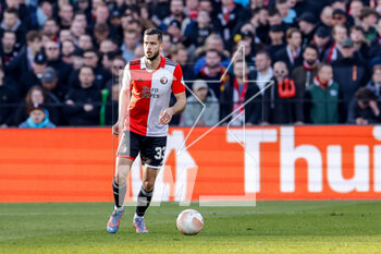 2023-04-13 - David Hancko of Feyenoord during the UEFA Europa League, Quarter-finals, 1st leg football match between Feyenoord and AS Roma on April 13, 2023 at Stadion Feijenoord 'De Kuip' in Rotterdam, Netherlands - FOOTBALL - EUROPA LEAGUE - FEYENOORD V ROMA - UEFA EUROPA LEAGUE - SOCCER