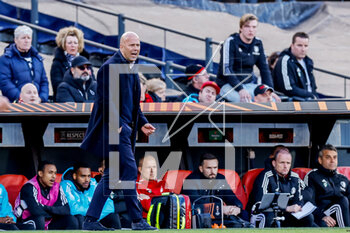 2023-04-13 - Coach Arne Slot of Feyenoord during the UEFA Europa League, Quarter-finals, 1st leg football match between Feyenoord and AS Roma on April 13, 2023 at Stadion Feijenoord 'De Kuip' in Rotterdam, Netherlands - FOOTBALL - EUROPA LEAGUE - FEYENOORD V ROMA - UEFA EUROPA LEAGUE - SOCCER