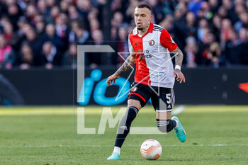 2023-04-13 - Quilindschy Hartman of Feyenoord during the UEFA Europa League, Quarter-finals, 1st leg football match between Feyenoord and AS Roma on April 13, 2023 at Stadion Feijenoord 'De Kuip' in Rotterdam, Netherlands - FOOTBALL - EUROPA LEAGUE - FEYENOORD V ROMA - UEFA EUROPA LEAGUE - SOCCER