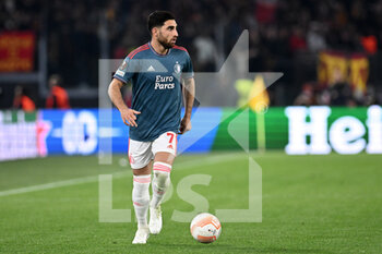 2023-04-20 - Alireza Jahanbakhsh of Feyenoord during the UEFA Europa League match between AS Roma and Feyenoord at Stadio Olimpico on April 20, 2023 in Rome, Italy. - QUARTER FINALS - ROMA VS FEYENOORD - UEFA EUROPA LEAGUE - SOCCER