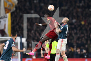 2023-04-20 - Tammy Abraham of AS Roma during the UEFA Europa League match between AS Roma and Feyenoord at Stadio Olimpico on April 20, 2023 in Rome, Italy. - QUARTER FINALS - ROMA VS FEYENOORD - UEFA EUROPA LEAGUE - SOCCER