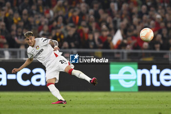 2023-05-11 - Exequiel Palacios of Bayer 04 Leverkusen during the first leg of the Semi-final of the UEFA Europa League between A.S. Roma vs Bayer 04 Leverkusen on May 11, 2023 at the Stadio Olimpico in Rome. - SEMIFINAL - AS ROMA VS BAYER 04 LEVERKUSEN - UEFA EUROPA LEAGUE - SOCCER