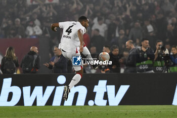 2023-05-11 - Jonathan Tah of Bayer 04 Leverkusen during the first leg of the Semi-final of the UEFA Europa League between A.S. Roma vs Bayer 04 Leverkusen on May 11, 2023 at the Stadio Olimpico in Rome. - SEMIFINAL - AS ROMA VS BAYER 04 LEVERKUSEN - UEFA EUROPA LEAGUE - SOCCER