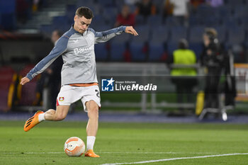 2023-05-11 - Florian Wirtz of Bayer 04 Leverkusen during the first leg of the Semi-final of the UEFA Europa League between A.S. Roma vs Bayer 04 Leverkusen on May 11, 2023 at the Stadio Olimpico in Rome. - SEMIFINAL - AS ROMA VS BAYER 04 LEVERKUSEN - UEFA EUROPA LEAGUE - SOCCER