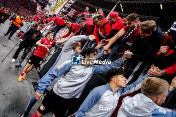 2023-05-18 - Bayer 04 Leverkusen players thanking fans for their support after the UEFA Europa League, Semi-finals, 2nd leg football match between Bayer 04 Leverkusen and AS Roma on May 18, 2023 at BayArena in Leverkusen, Germany - FOOTBALL - EUROPA LEAGUE - LEVERKUSEN V ROMA - UEFA EUROPA LEAGUE - SOCCER