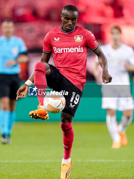 2023-05-18 - Moussa Diaby of Bayer 04 Leverkusen during the UEFA Europa League, Semi-finals, 2nd leg football match between Bayer 04 Leverkusen and AS Roma on May 18, 2023 at BayArena in Leverkusen, Germany - FOOTBALL - EUROPA LEAGUE - LEVERKUSEN V ROMA - UEFA EUROPA LEAGUE - SOCCER